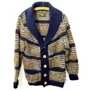 HARDIE WOOD vintage Shetland Wool cardigan sweater